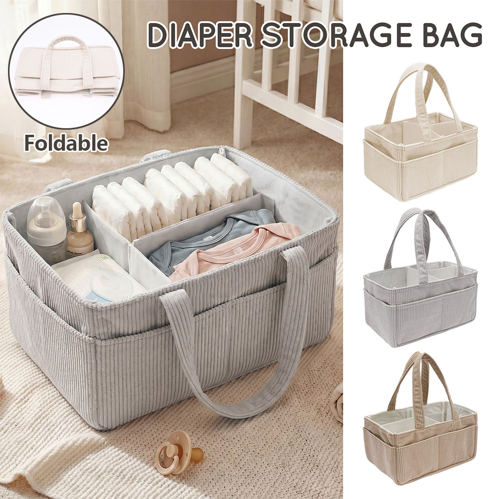 Baby Clothing Hamper - Keranjang Penyimpanan Popok Bayi Portabel dari