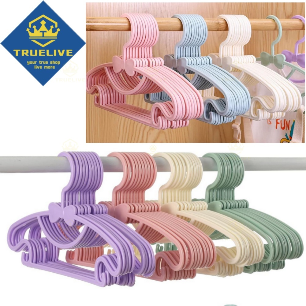 Baby Clothing Hangers - 30/20/10/5/1 Buah Rak Pakaian Bayi Plastik