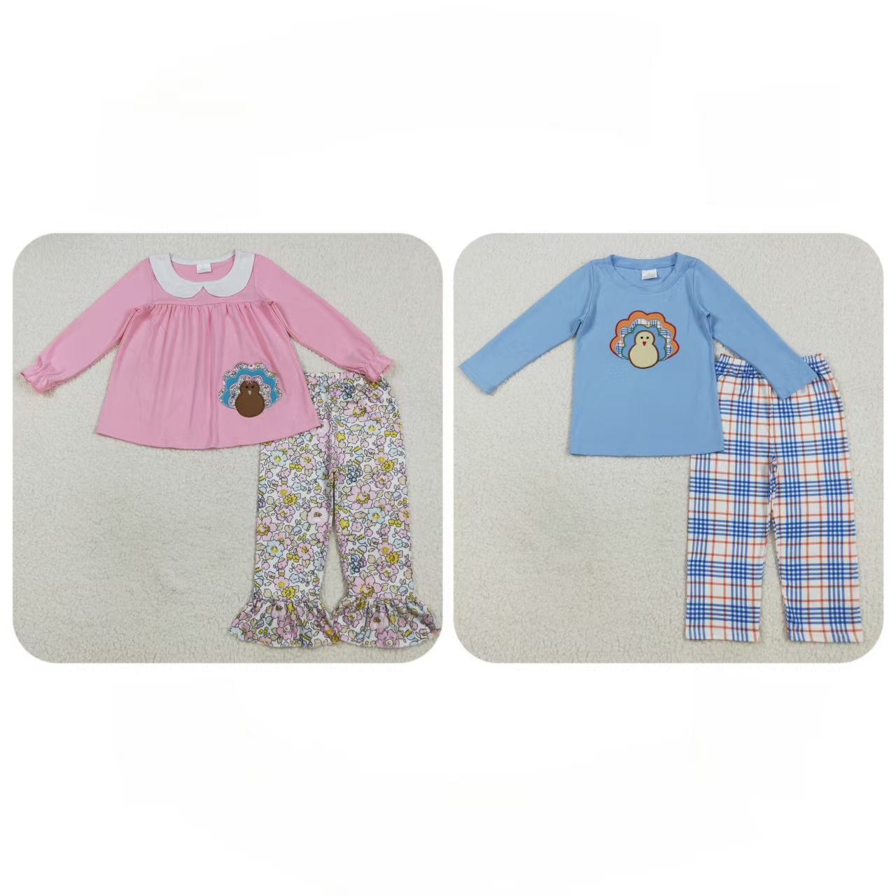 Baby Clothing Wholesale - Grosir Atasan Kalkun Bordir Lengan Panjang
