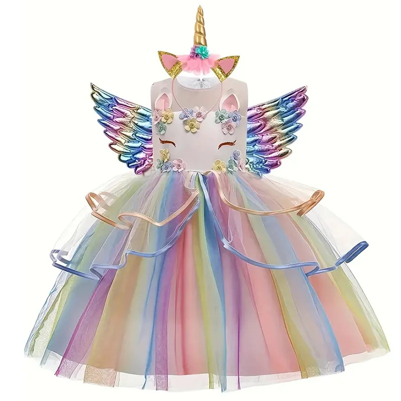Baby Clothing Size - Gaun Putri Unicorn Anak-anak untuk Gaun