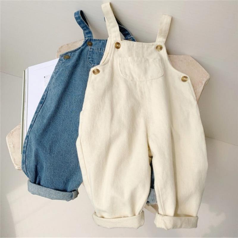 Baby Overall Denim - Bayi Laki-laki Solid Denim Overall Anak