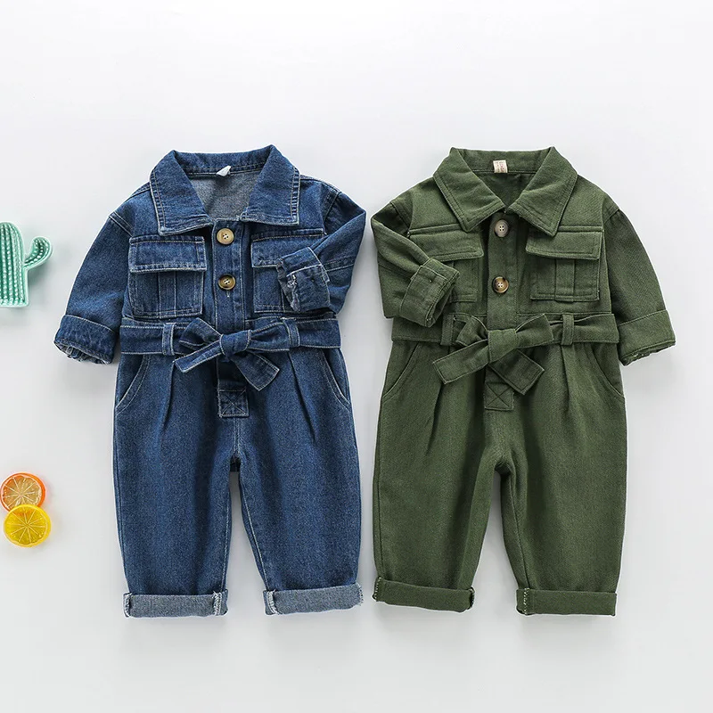Jumpsuit Denim Anak Musim Semi - Baby Overall Denim ulasan dan harga