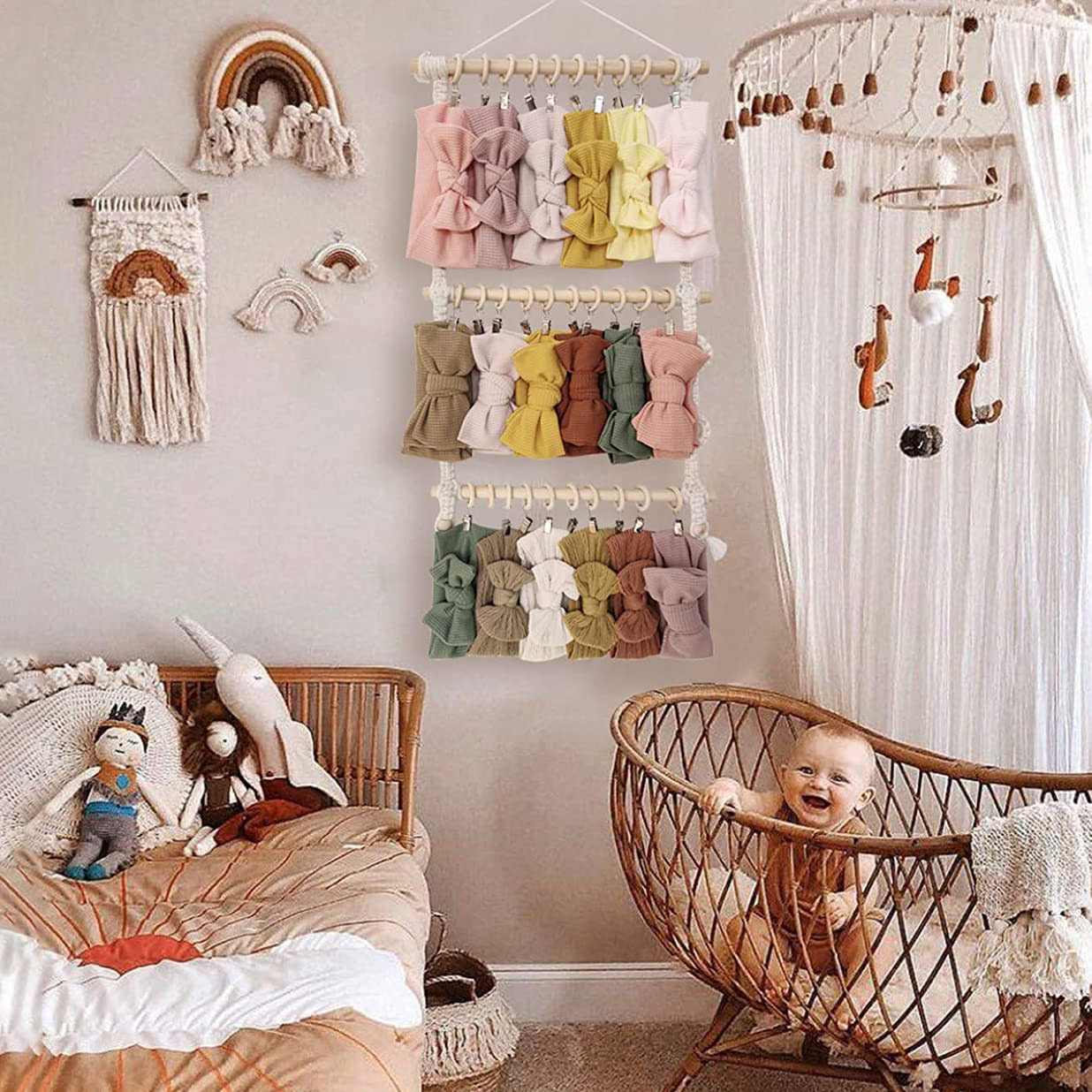 Macrame hiasan dinding Boho ik - Baby Clothing Hangers ulasan dan harga