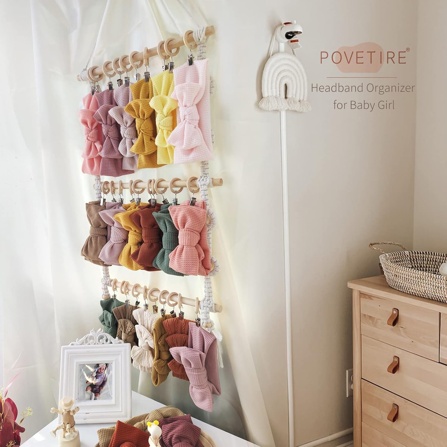 Macrame hiasan dinding Boho ik - Baby Clothing Hangers ulasan dan harga
