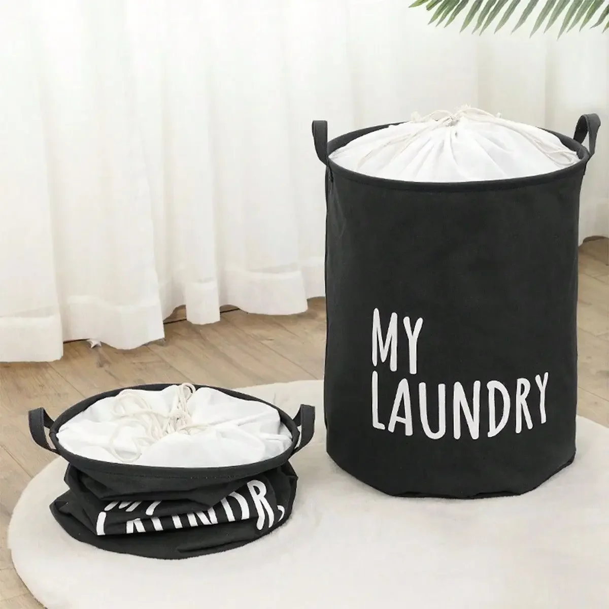Keranjang Cuci Lipat dengan Ta - Baby Clothing Hamper ulasan dan harga