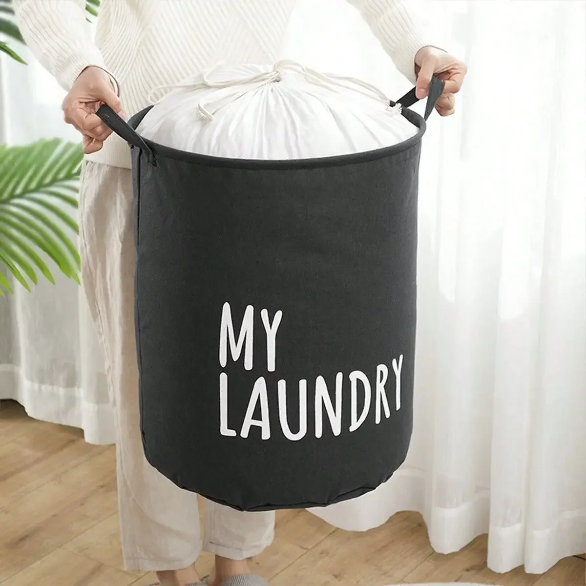 Keranjang Cuci Lipat dengan Ta - Baby Clothing Hamper ulasan dan harga