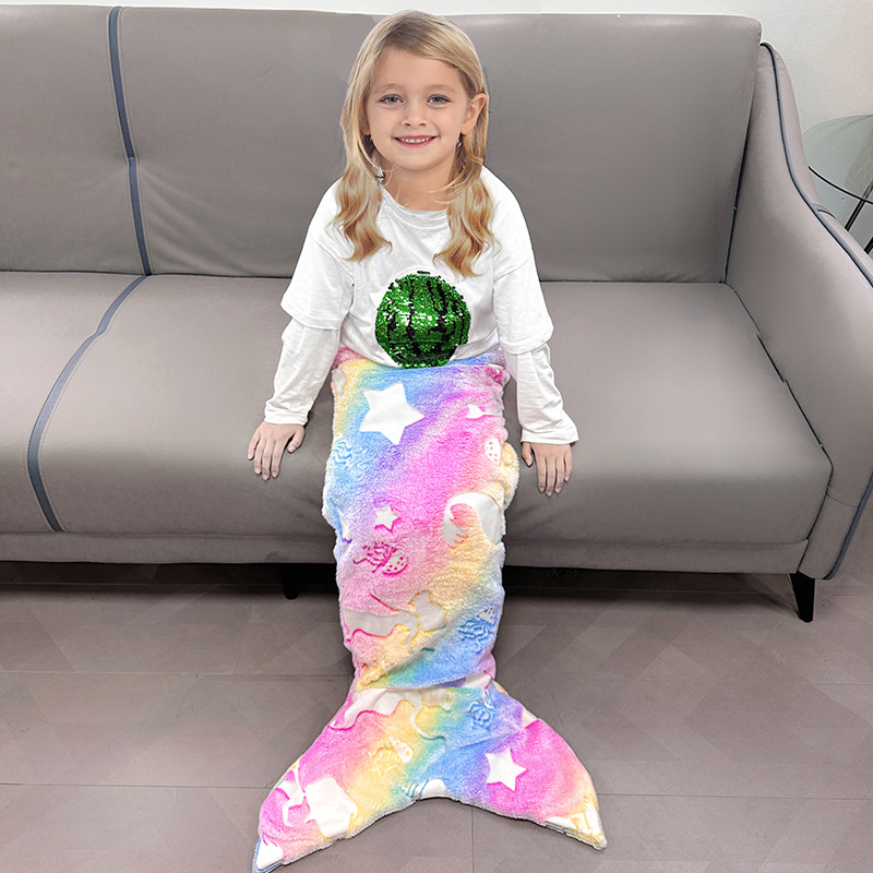 Selimut putri duyung flanel, c - Fleece Sleep Bag ulasan dan harga