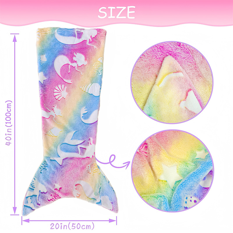 Selimut putri duyung flanel, c - Fleece Sleep Bag ulasan dan harga