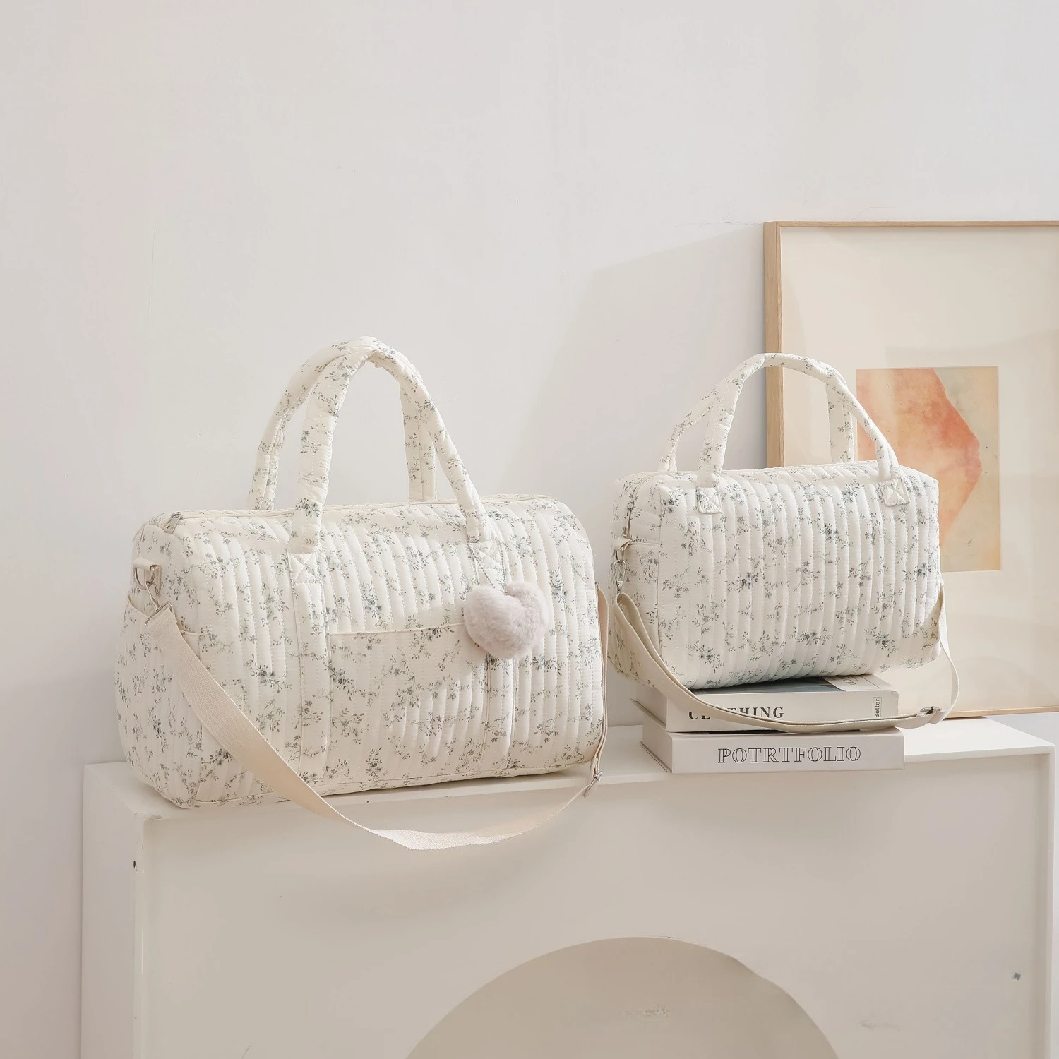 Tas Ibu Bordir Motif Bunga Kap - Baby Clothing Hamper ulasan dan harga