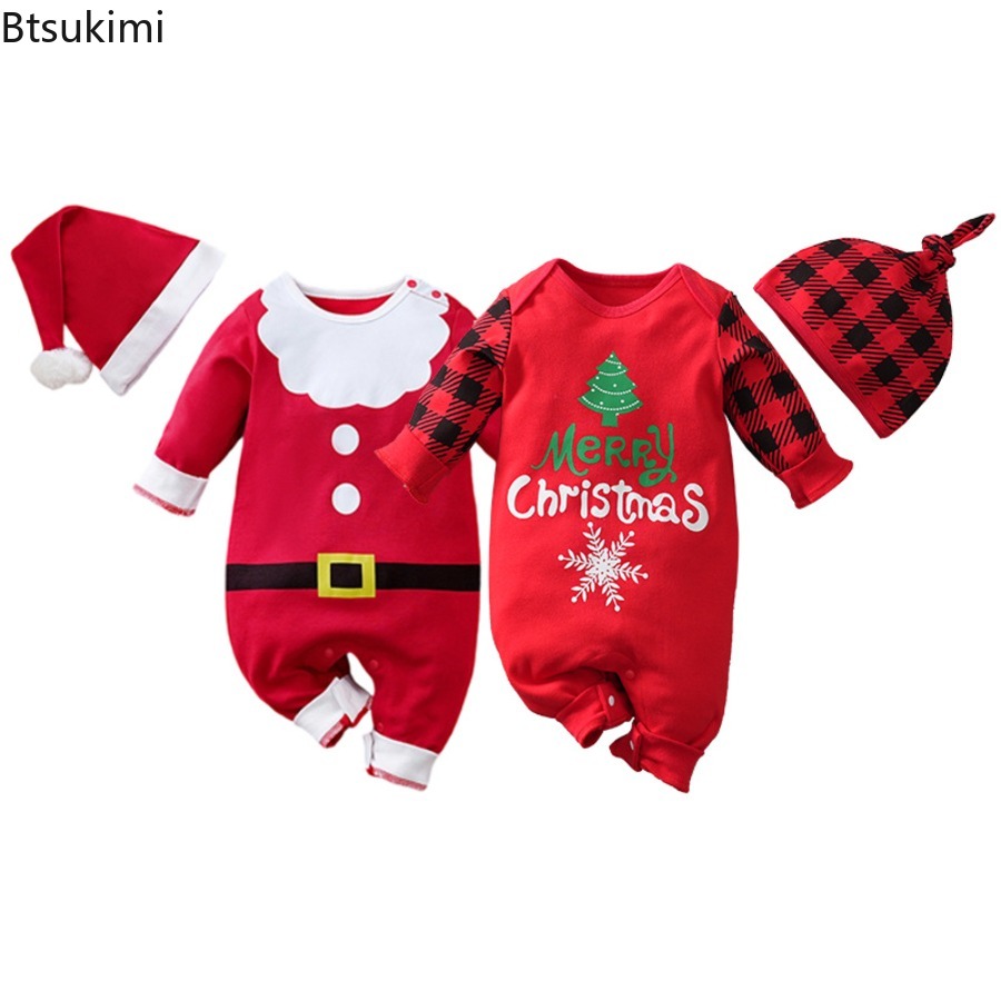 Jumpsuit Bayi Santa Claus+topi - Baby Clothing Neutral ulasan dan harga