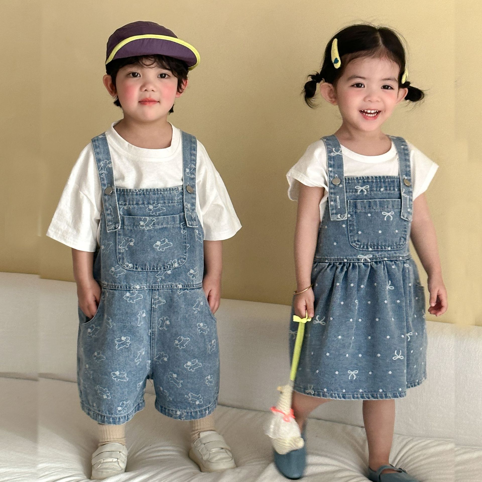 Overall Denim Anak Musim Panas - Baby Overall Denim ulasan dan harga