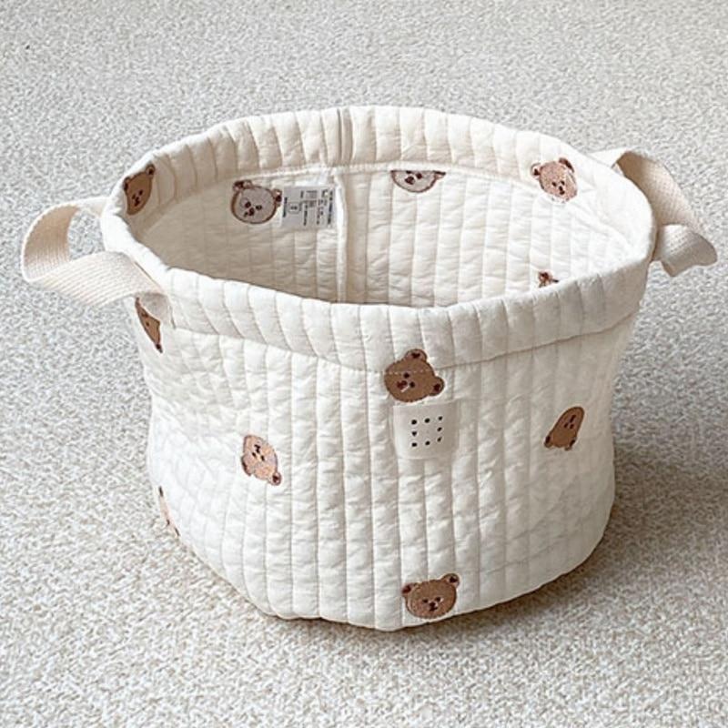 Tas popok bordir beruang lucu, - Baby Clothing Hamper ulasan dan harga