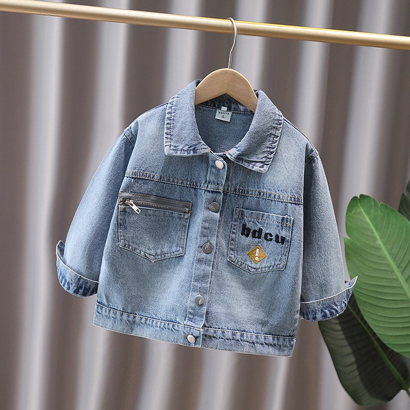 Jaket Denim Anak Bayi Gaya Luc - Baby Clothing Size ulasan dan harga