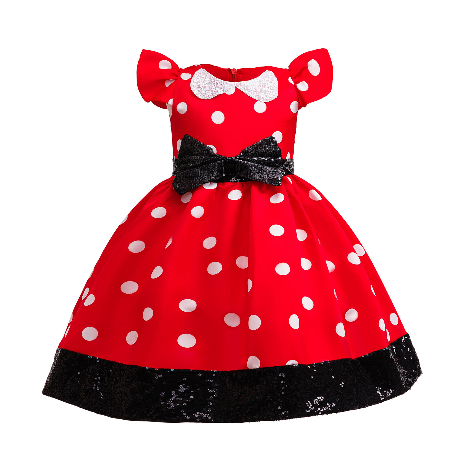 Gaun Putri Polkadot Merah Puti - Baby Clothing Size ulasan dan harga