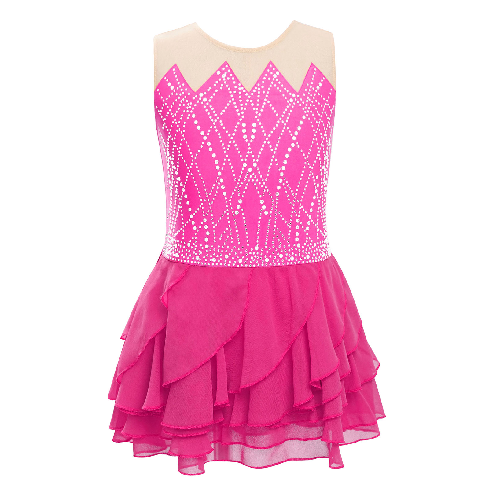 Gadis Mesh Figure Skating Gaun - Baby Clothing Size ulasan dan harga